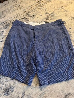 H&M Navy Blue Micro-Pattern Men’s Shorts